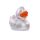 Ente silber unifarbene Enten Quietscheente Badeente ca. 8 cm gross