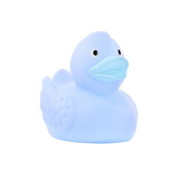 Ente pastelblau unifarbene Enten Quietscheente Badeente ca. 8 cm gross
