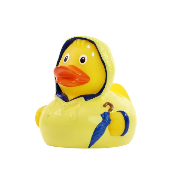 Schlecht Wetter Quietscheente Berufsente Badeente ca. 8 cm gross
