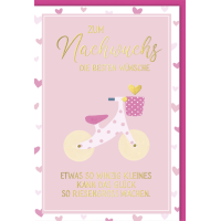 Geburt Baby Freudiges Ereignis Karte mit Umschlag Laufrad...