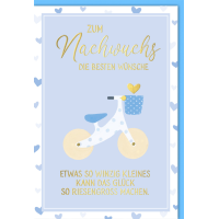 Geburt Baby Freudiges Ereignis Karte mit Umschlag Laufrad...