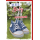 Geburt Baby Freudiges Ereignis Karte mit Umschlag Babyschuhe an Ast Hurra Baby ist da
