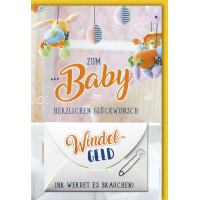Geburt Baby Freudiges Ereignis Geldgeschenkkarte mit...