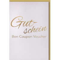 Gutschein Glückwunschkarte mit Briefumschlag Bon...