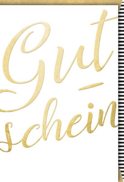 Gutschein - Glückwunschkarte im Format 11,5 x 17 cm mit Umschlag - Verlag Dominique