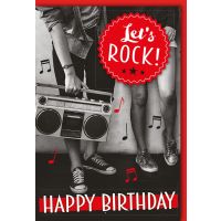 Geburtstag   Glückwunschkarte mit Umschlag Radio...