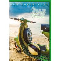 A Geburtstag Glückwunschkarte mit Umschlag Strand...