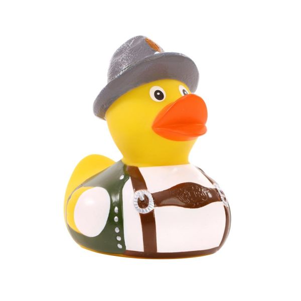 Trachten Bayer Quietscheente Badeente ca. 8 cm gross