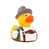 Trachten Bayer Quietscheente Badeente ca. 8 cm gross