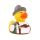 Trachten Bayer Quietscheente Badeente ca. 8 cm gross