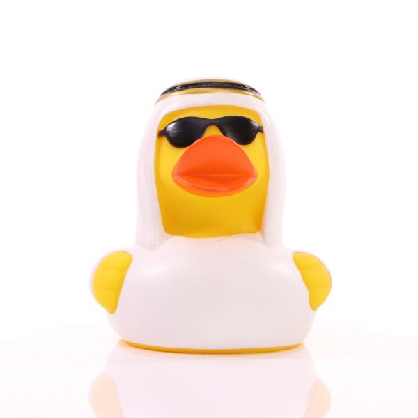 Scheich Quietscheente Badeente ca. 8 cm gross OPEC-Ente Wüstenente Araber