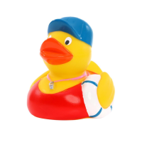 Bademeister Quietscheente Badeente Sportente ca. 8 cm...