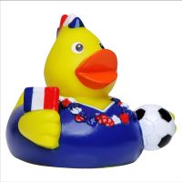 Fußballfan Frankreich Sportente Quietscheente Badeente ca. 8 cm gross