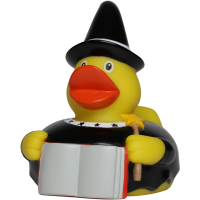 Zauberer Magier Quietscheente Badeente ca. 8 cm Hexer...