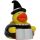 Zauberer Magier Quietscheente Badeente ca. 8 cm Hexer Hexenmeisterin