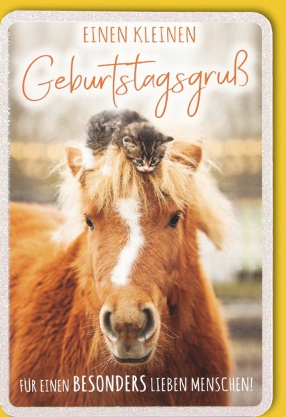 Geburtstag - Glückwunschkarte im Format 11,5 x 17 cm mit Umschlag - Verlag Dominique