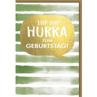 A Geburtstag Glückwunschkarte mit Umschlag Hip Hip...