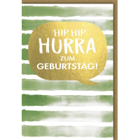A Geburtstag Glückwunschkarte mit Umschlag Hip Hip...