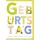 Geburtstag Bunte Buchstaben Herzlichen Glückwunsch Glückwunschkarte mit Umschlag