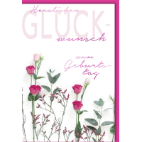 Geburtstag Rosen Glückwunsch Glückwunschkarte...
