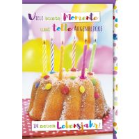 Geburtstag Kuchen Smarties Kerzen Tolle Augenblicke...