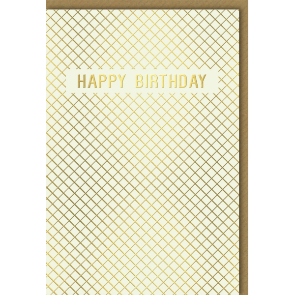 Afie Glückwunschkarte Zum Geburtstag In Gold Glänzend – Mit Umschlag, 11,5x17 Cm, Nachhaltig Aus Frankreich