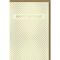 Geburtstag Glückwunschkarte mit Umschlag Grafik Gold...