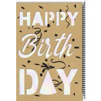 Geburtstag Happy Birthday Glückwunschkarte mit Umschlag