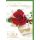 Geburtstag Glückwunschkarte mit Umschlag Geschenk Rose Beste Glückwünsche