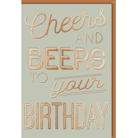 Geburtstag Glückwunschkarte mit Umschlag Cheers and...