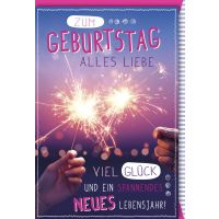 A Geburtstag Glückwunschkarte mit Umschlag...