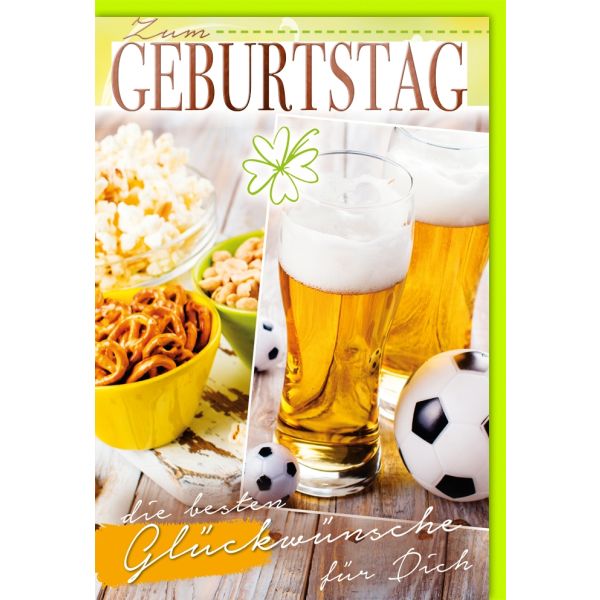 Geburtstag Glückwunschkarte mit Umschlag Snack-Pause