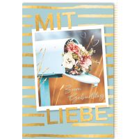 Geburtstag Glückwunschkarte mit Umschlag Blumen Mit...