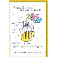 Geburtstag Glückwunschkarte mit Umschlag -...