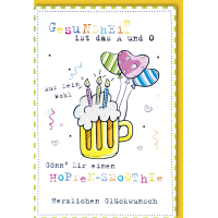 Geburtstag Glückwunschkarte mit Umschlag -...