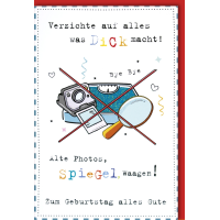Geburtstag Glückwunschkarte mit Umschlag Alte Fotos...