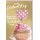 Geburtstag Glückwunschkarte mit Umschlag Muffin Herz Spruch