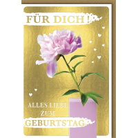 A Geburtstag Karte mit Umschlag "Für...