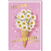 Geburtstag Glückwunschkarte mit Umschlag Waffel mit...