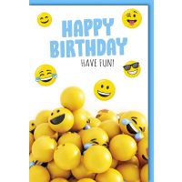 Geburtstag Glückwunschkarte mit Umschlag Have Fun!...