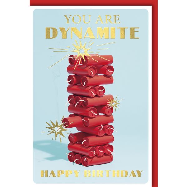 Geburtstag Glückwunschkarte mit Umschlag You are dynamite