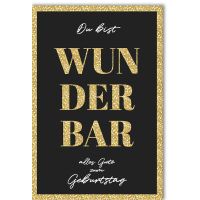 Geburtstag Glückwunschkarte mit Umschlag Du bist...
