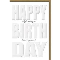 Geburtstag Glückwunschkarte mit Umschlag Always be you!