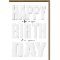 Geburtstag Glückwunschkarte mit Umschlag Always be you!