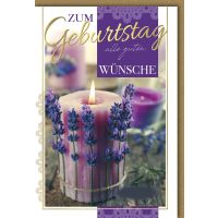 Geburtstag Glückwunschkarte mit Umschlag Brennende...