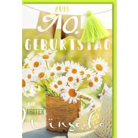 90. Geburtstag Glückwunschkarte mit Umschlag 90...