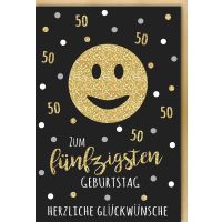 A 50. Geburtstag Glückwunschkarte mit Umschlag 50...