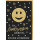A 50. Geburtstag Glückwunschkarte mit Umschlag 50 Schwarz - Gold Smiley