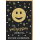 70. Geburtstag Glückwunschkarte mit Umschlag 70 Schwarz - Gold Smiley