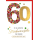 60. Geburtstag Karte mit Umschlag Marienkäfer